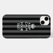 Coques Case-Mate iPhone KEEP CALM personnalisé et votre texte (Verso (horizontal))