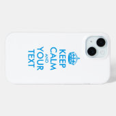 Coques Case-Mate iPhone KEEP CALM personnalisé et votre texte (Verso (horizontal))