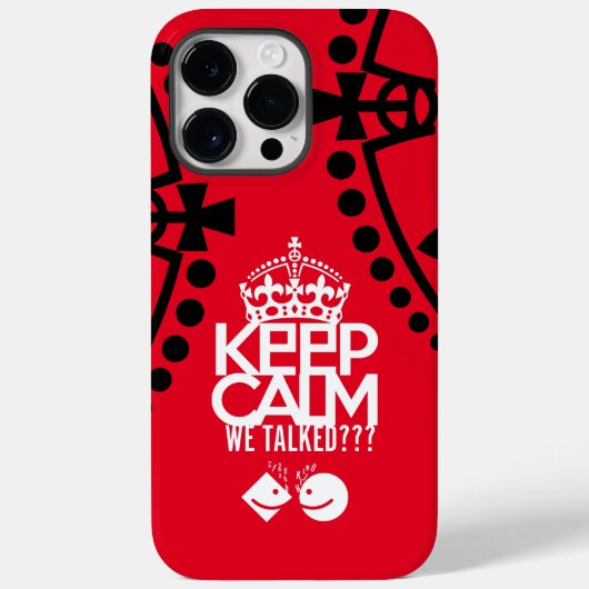 COQUES Case-Mate iPhone KEEP CALM WE TALKED? HABLAMOS?? BY MASANSER (Verso)