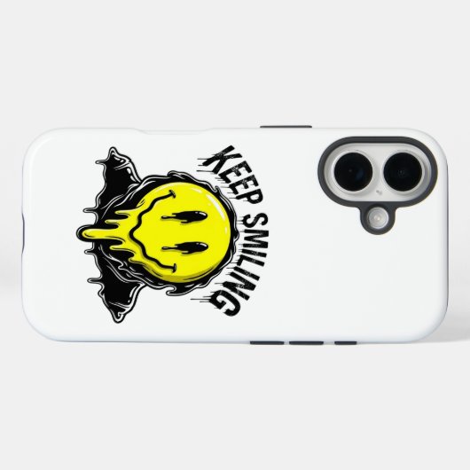 Coques Case-Mate iPhone Keep Smiling (Verso (horizontal))
