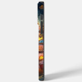 Coques Case-Mate iPhone Keeshond d'Halloween avec citrouilles effrayantes (Verso / Gauche)