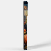 Coques Case-Mate iPhone Keeshond d'Halloween avec citrouilles effrayantes (Verso / Droite)
