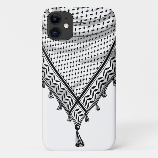 Coques Case-Mate iPhone Keffiyeh Écharpe palestinienne tissu traditionnel (Dos)