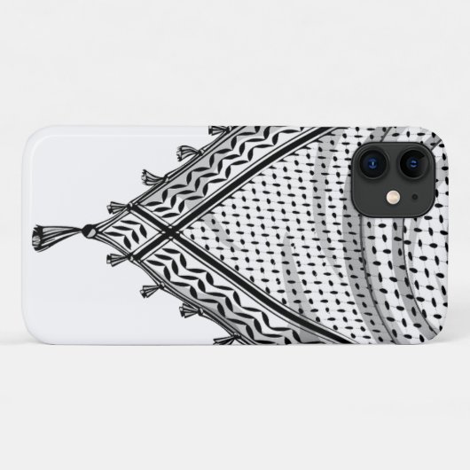 Coques Case-Mate iPhone Keffiyeh Écharpe palestinienne tissu traditionnel (Dos (Horizontal))