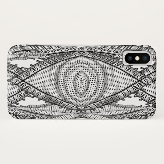 Coques Case-Mate iPhone Keffiyeh Écharpe palestinienne tissu traditionnel (Dos (Horizontal))