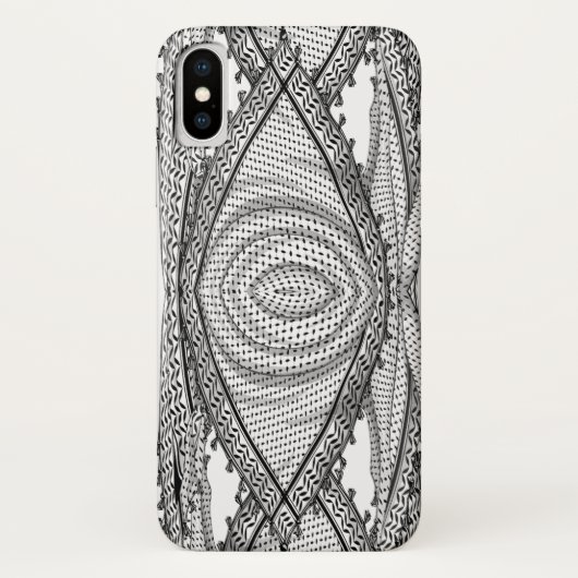 Coques Case-Mate iPhone Keffiyeh Écharpe palestinienne tissu traditionnel (Dos)