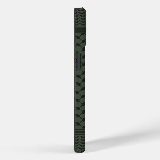 Coques Case-Mate iPhone Keffiyeh Palestine Motif Vert (Verso / Droite)