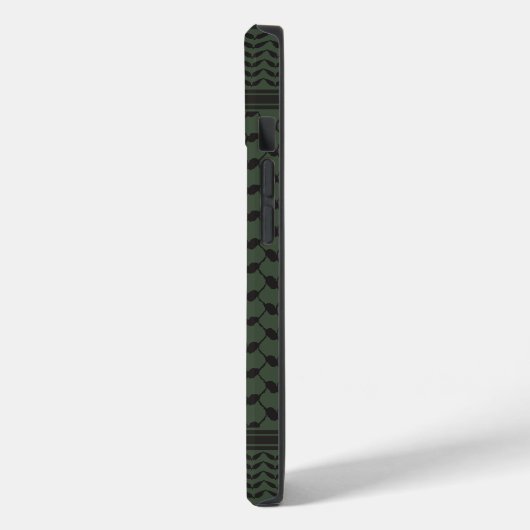 Coques Case-Mate iPhone Keffiyeh Palestine Motif Vert (Verso / Gauche)