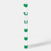 Coques Case-Mate iPhone Kelly Coeurs polka vert sur blanc (Verso / Gauche)