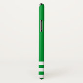 Coques Case-Mate iPhone Kelly Green corde nautique et Ancre Monogrammé (Dos/Droite)