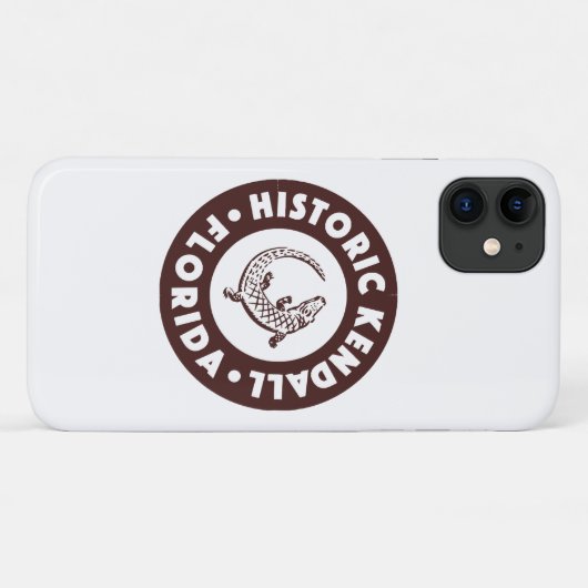 Coques Case-Mate iPhone Kendall Florida Circle - Brown (Dos (Horizontal))