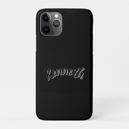 Coques Case-Mate iPhone Kenneth Nom Masculin, (Dos)