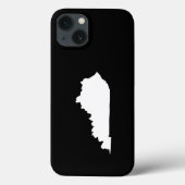 Coques Case-Mate iPhone Kentucky en blanc et noir (Verso)