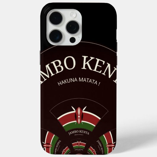 Coques Case-Mate iPhone Kenya Hakuna Matata (Verso)