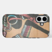 Coques Case-Mate iPhone Kenya MAASAI Hakuna Matata. (Verso (horizontal))