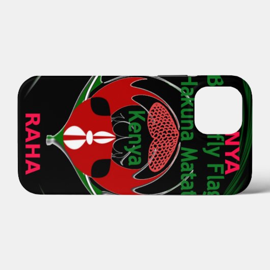Coques Case-Mate iPhone Kenya Raha Hakuna Matata. (Verso (horizontal))