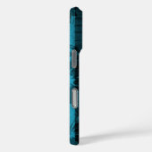 Coques Case-Mate iPhone Keokea Beach Faux Wood Surf en Turquoise (Verso / Droite)