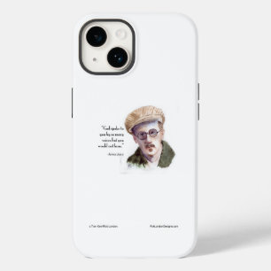 Coque Pour iPhone 14 Kerr/London James Joyce & Citation "Dieu a parlé"