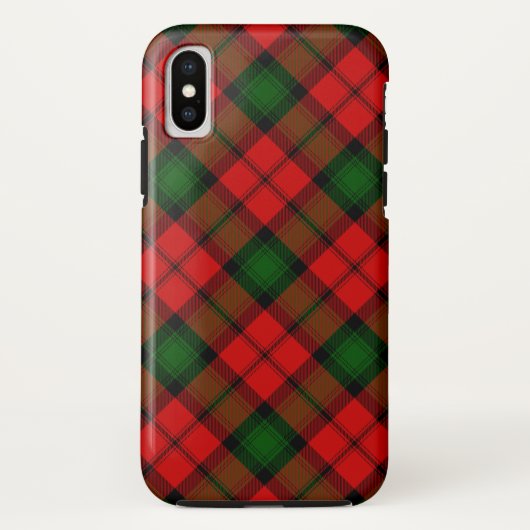 Coques Case-Mate iPhone Kerr tartan rouge vert plaid (Dos)