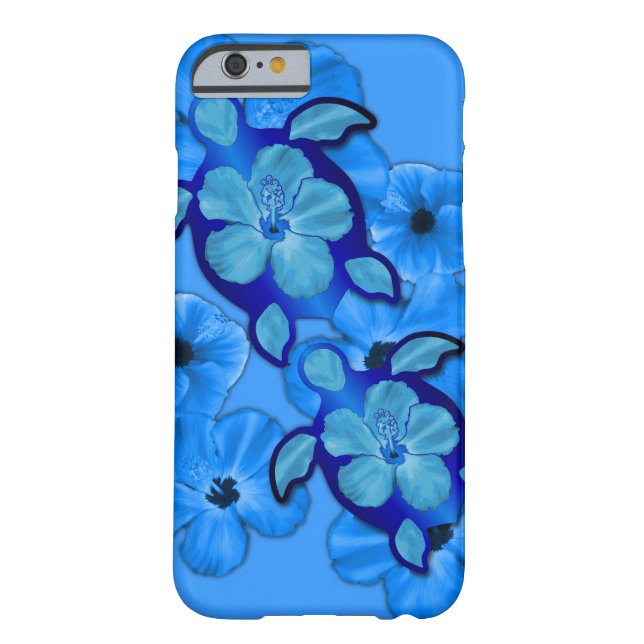 Coques Case-Mate iPhone Ketmie et tortues bleues de Honu (Dos)