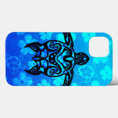 Coques Case-Mate iPhone Ketmie tribale de tortue (Verso (horizontal))
