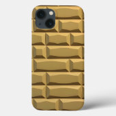 Coques Case-Mate iPhone Khaki Brick Texture iPhone Case Stylish Look (Verso)