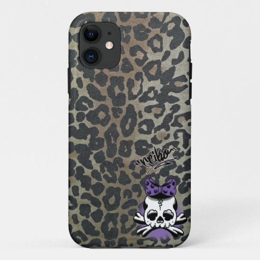 Coques Case-Mate iPhone Khaki Leopard Dokuro-Chan (Dos)