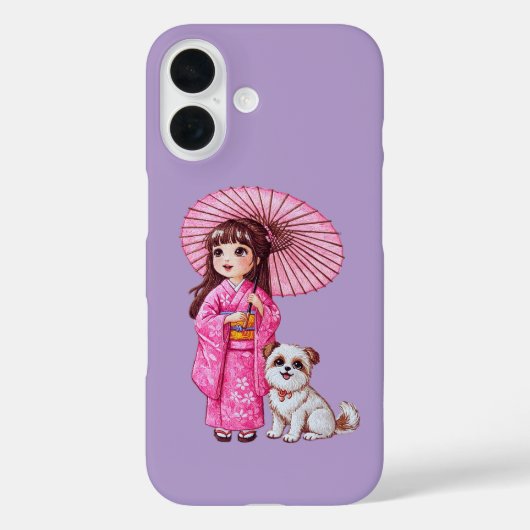 Coques Case-Mate iPhone Kimono Cutie & Puppy Love (Verso)