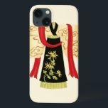 Etui iPhone 13 Kimono japonais traditionnel avec imprimé floral<br><div class="desc">Nancy Slocum a créé cette reproduction charmante d'un Kimono japonais traditionnel avec une ceinture rouge profonde. Le fond du kimono est noir avec un joli imprimé floral. Donnez-le comme cadeau,  ou achetez-le pour vous-même!</div>