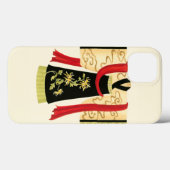 Coques Case-Mate iPhone Kimono japonais traditionnel avec imprimé floral (Verso (horizontal))
