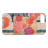 Coques Case-Mate iPhone KIMONO Textile, Lapin et Fleur Japonais (Dos (Horizontal))