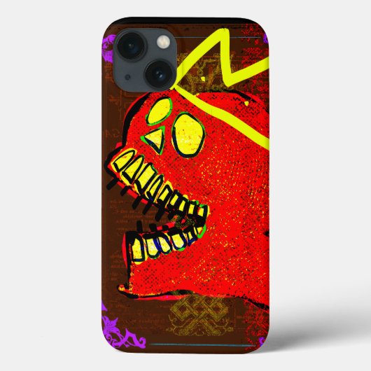 Coques Case-Mate iPhone King Calavera Skull Geek NFT Art (Verso)