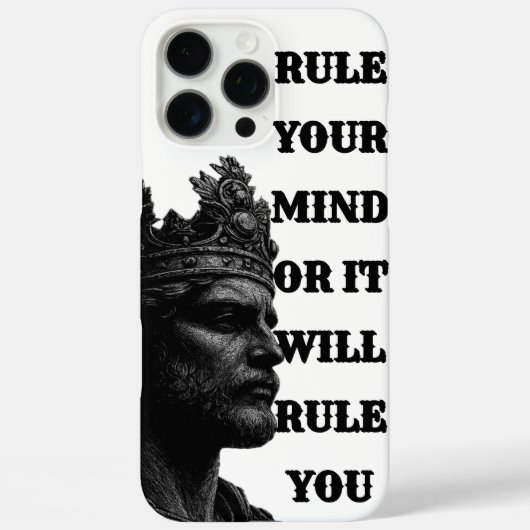 Coques Case-Mate iPhone KING Crown Line Art Phone Case – Rule Every Call (Verso)
