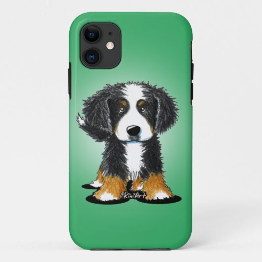 Coques Case-Mate iPhone KiniArt Bernese Mountain Dog (Dos)