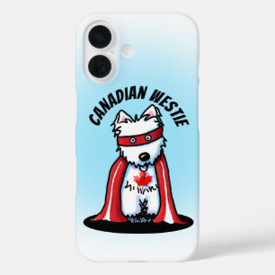 Coques iPhone 16 KiniArt Coque-coque iphone canadien Westie
