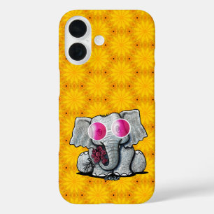 Coques iPhone 16 KiniArt Elephant iPhone