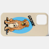 Coques Case-Mate iPhone KiniArt Golden Retriever (Verso (horizontal))