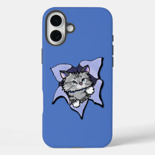 Coques iPhone 16 Plus KiniArt Kitty Blast