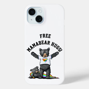 Coque Pour iPhone 15 KiniArt Mamabear Hugs