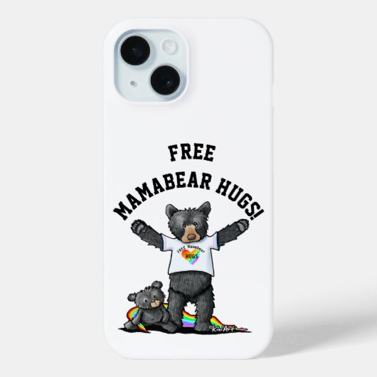Coques Case-Mate iPhone KiniArt Mamabear Hugs (Verso)