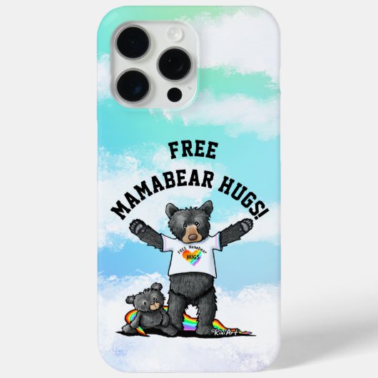 Coques Case-Mate iPhone KiniArt Mamabear Hugs (Verso)