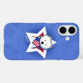 Coques Case-Mate iPhone KiniArt Star Speckled Westie (Verso (horizontal))