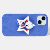 Coques Case-Mate iPhone KiniArt Star Speckled Westie (Verso (horizontal))
