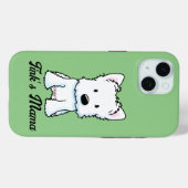 Coques Case-Mate iPhone KiniArt Westie (Verso (horizontal))