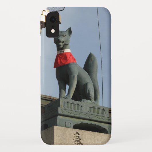 Coques Case-Mate iPhone Kitsune キ ツ ネ (Fox) avec Bijou à la bouche (Dos)