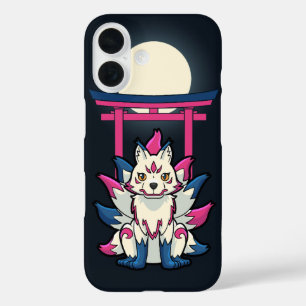 Coques iPhone 16 Kitsune Fox à neuf queues - Fun Yokai