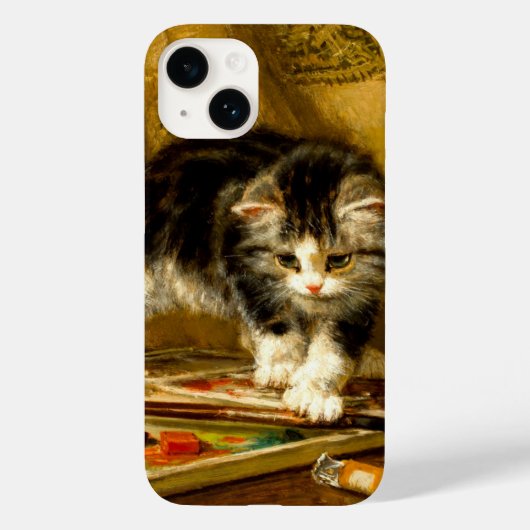 Coques Case-Mate iPhone Kitten avec peinture et brosses (Verso)