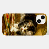 Coques Case-Mate iPhone Kitten avec peinture et brosses (Verso (horizontal))