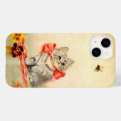Coques Case-Mate iPhone Kitten avec ruban rouge (Verso (horizontal))