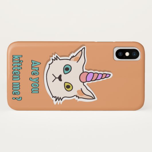 Coques Case-Mate iPhone Kitten Coque-Mate à peine iPhone X (Dos (Horizontal))